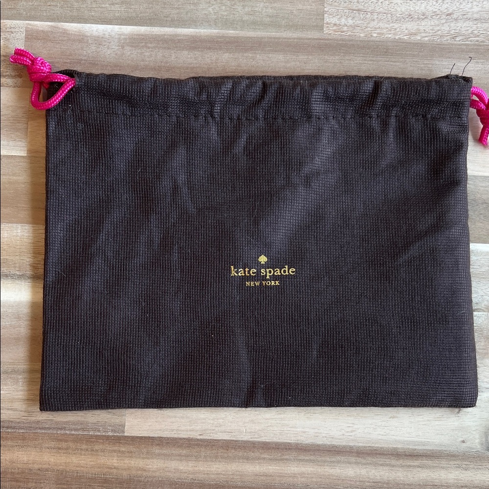 Kate Spade Black Pouch with Pink Accents